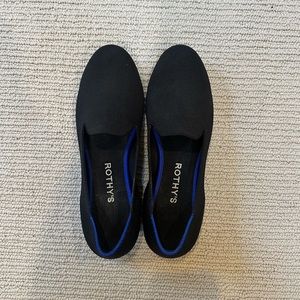 Rothy’s “the loafer” size 7 in black, worn once
